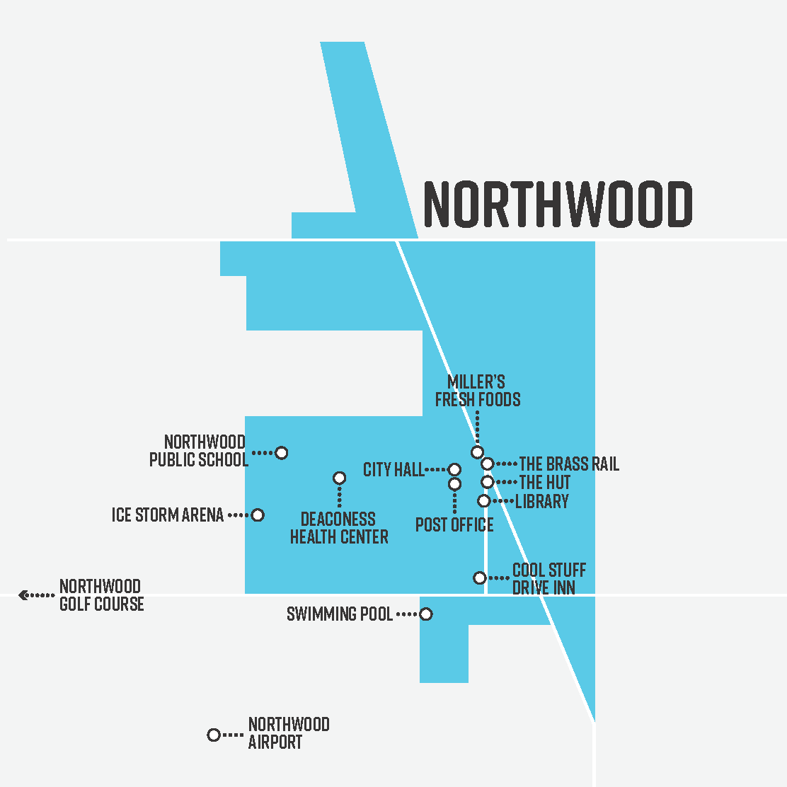 Northwood ND Map Map of Northwood North Dakota Grand Forks County Best Small US Cities