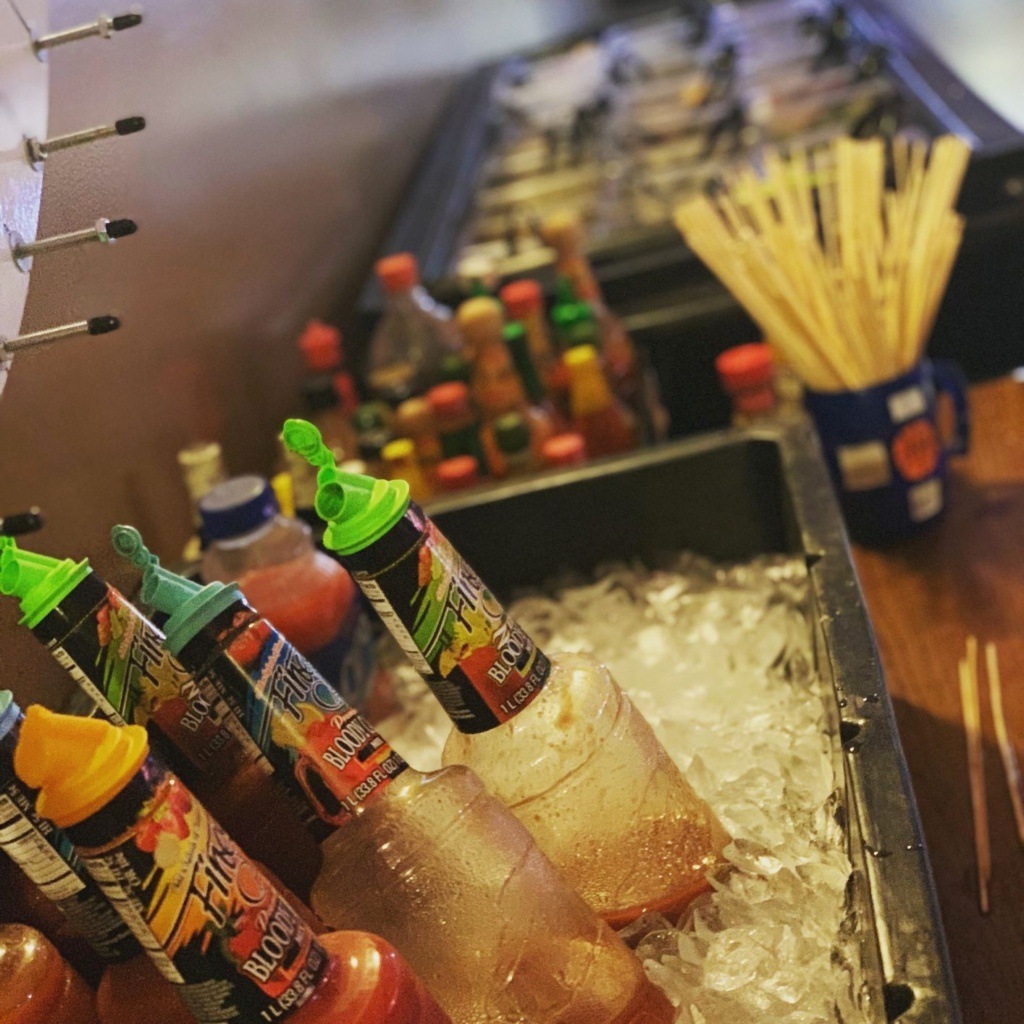 Drinks on Ice at Brewski's Caesar Bar Drinks on Ice at Brewski's Caesar Bar