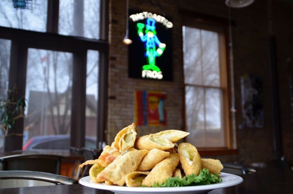 Famous Cheesy Pickles at Best Restaurant Toasted Frog Famous Cheesy Pickles at Best Restaurant Toasted Frog