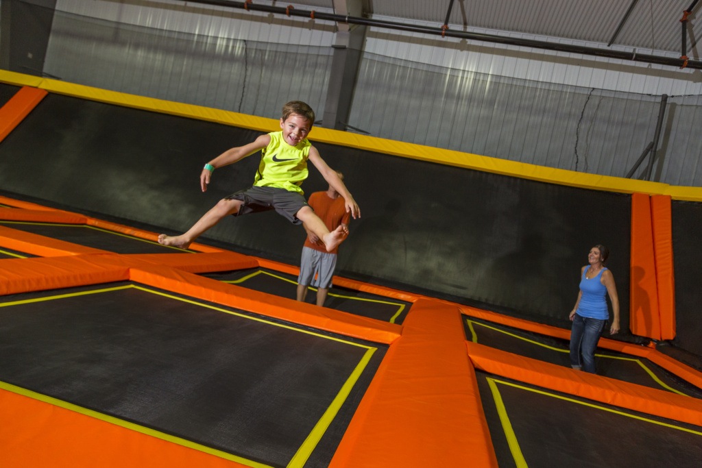 Kids Jumping at Northern Air in Grand Forks North Dakota