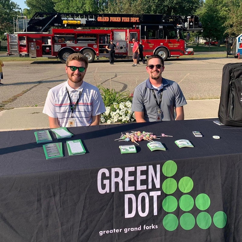 Green-dot-in-Grand-Forks-webp Green Dot Greater Grand Forks Bystander Training at Community Expo.
