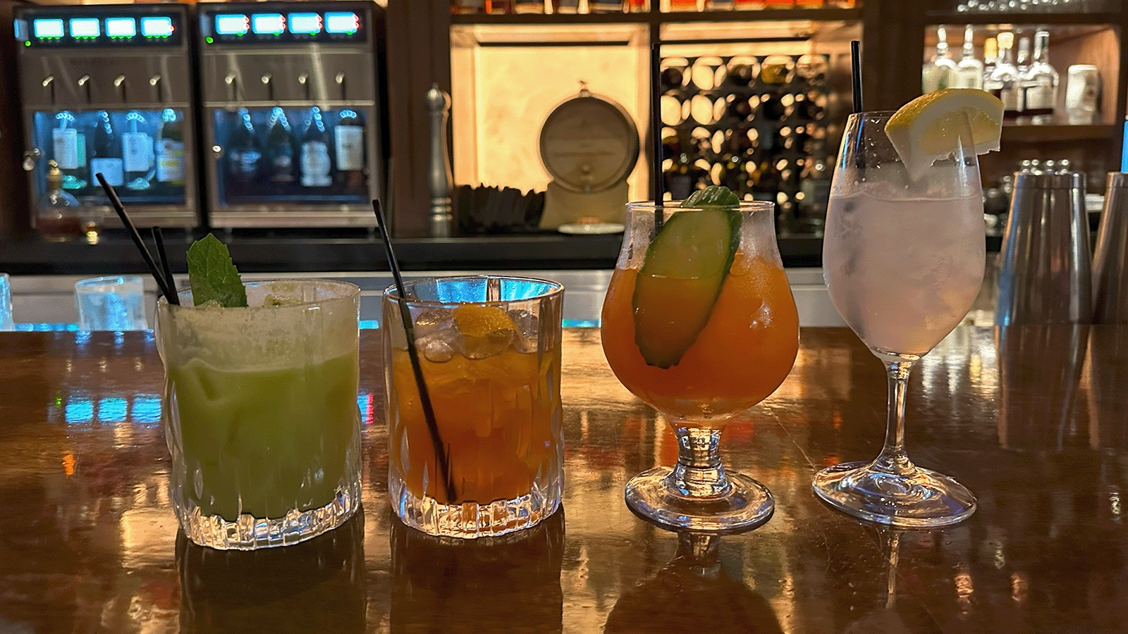 harrys-steakhouse-mocktails Mocktails in Grand Forks at Harry's Steakhouse.