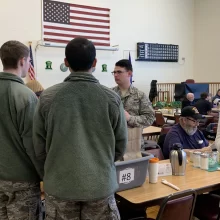Meals-on-wheels-Grand-Forks Airmen participate in Meals on Wheels in Grand Forks.