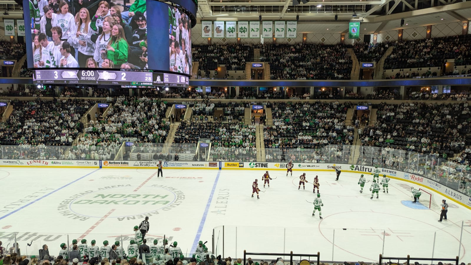 Adrian Photo REA An image of a packed night at the Ralph for a home hockey game!