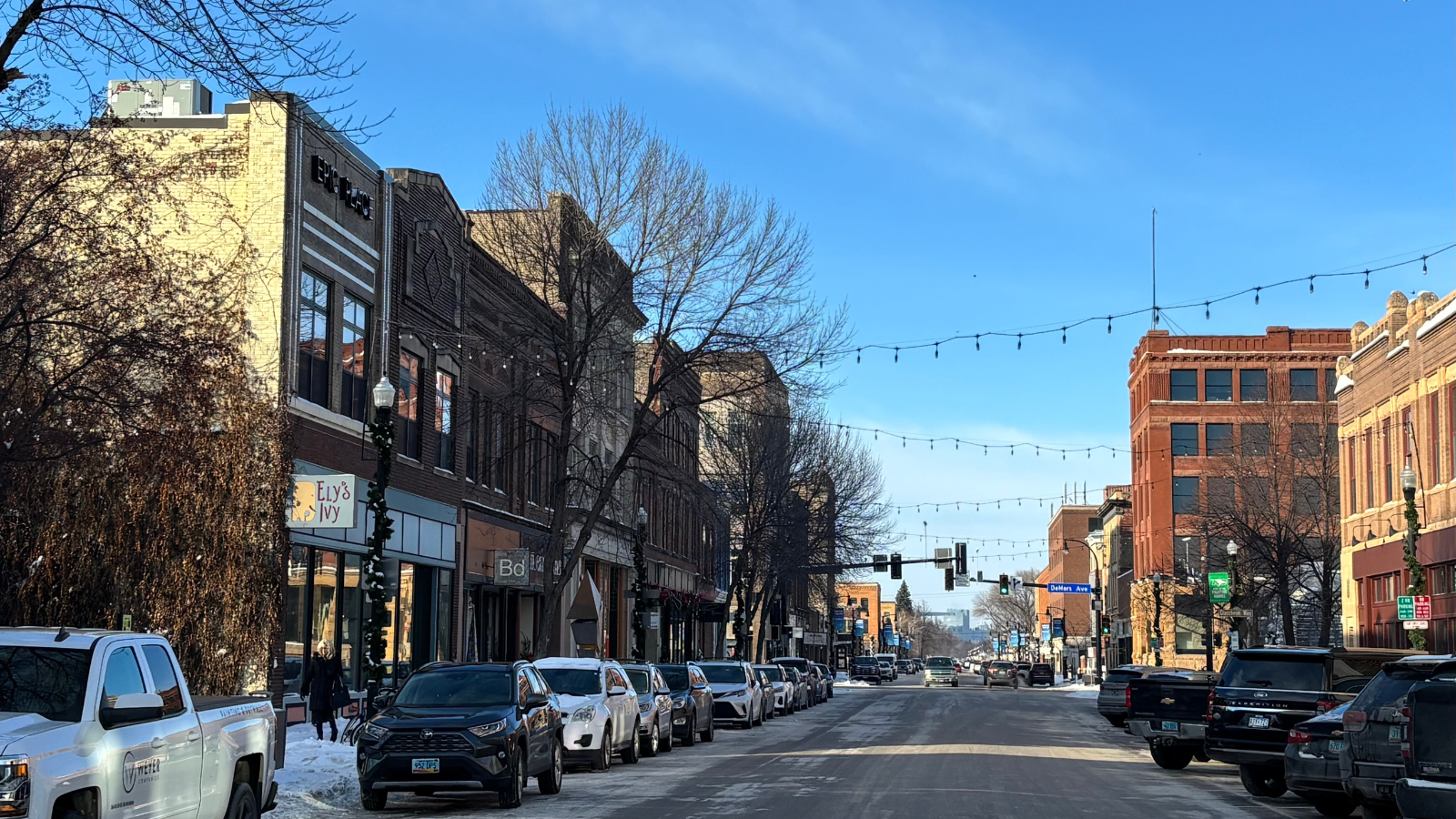 Downtown street photo An image of downtown on a sunny winter day. So pretty!