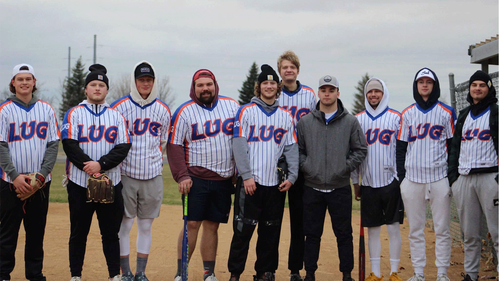Group Spring Sports Group sports photo - group of adult men pose for the team photo