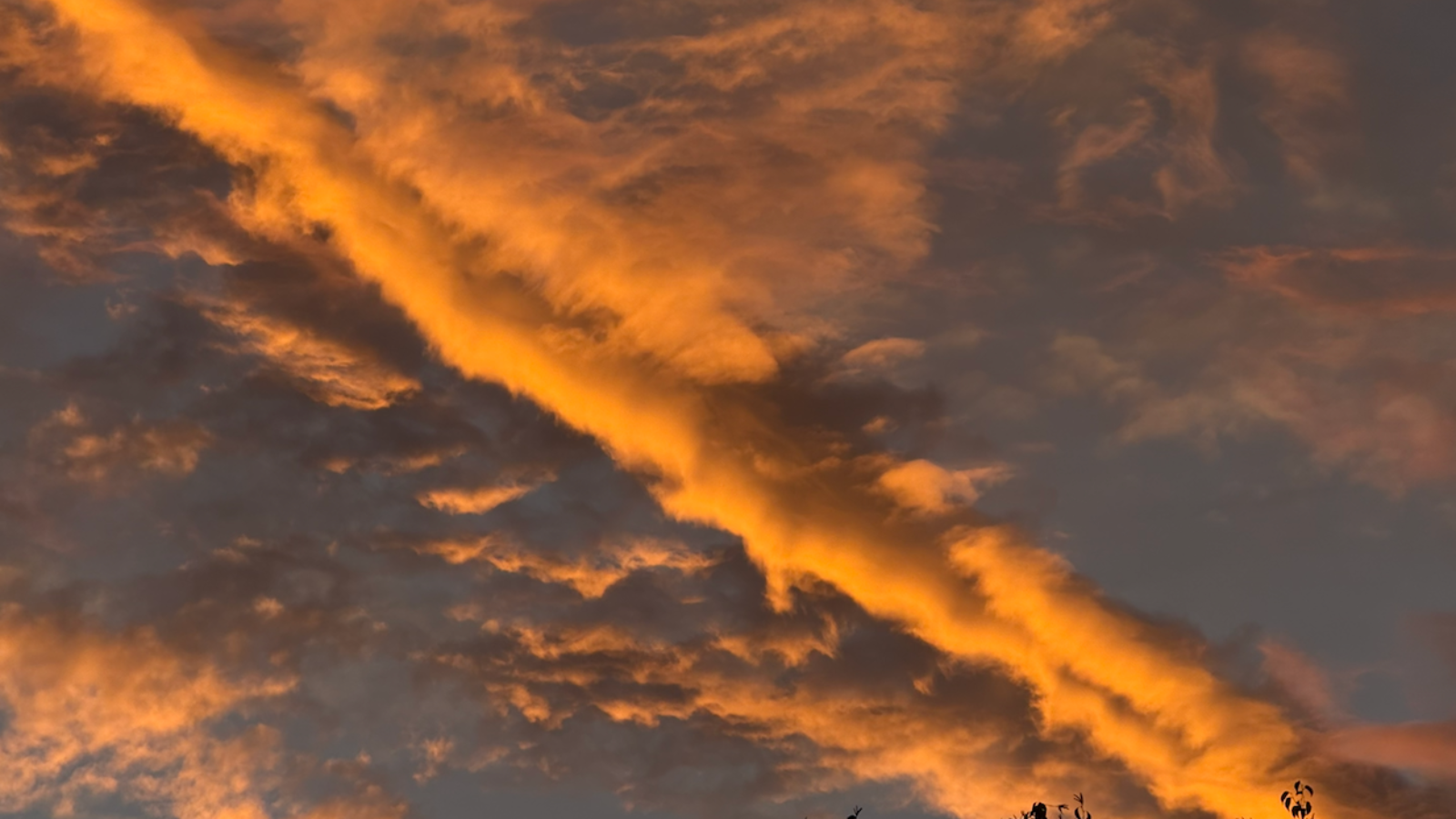 Grand Forks sky during sunset